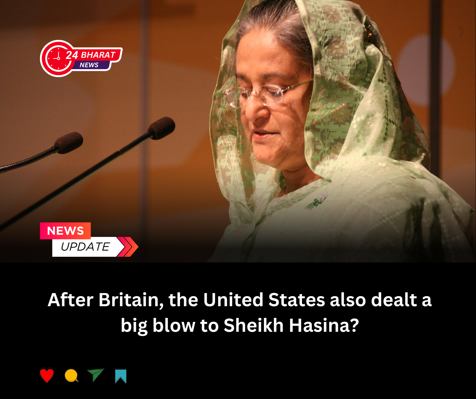 After Britain, the United States also dealt a big blow to Sheikh Hasina, where will she go now?